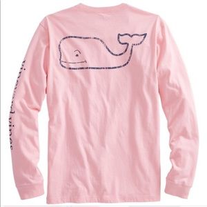 Pink graphic vineyard vines long sleeve